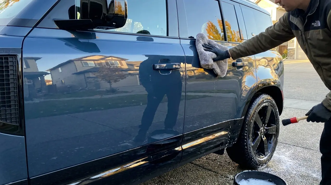 Exterior detailing Calgary — wash, wheels, glass, trim, and finish care
