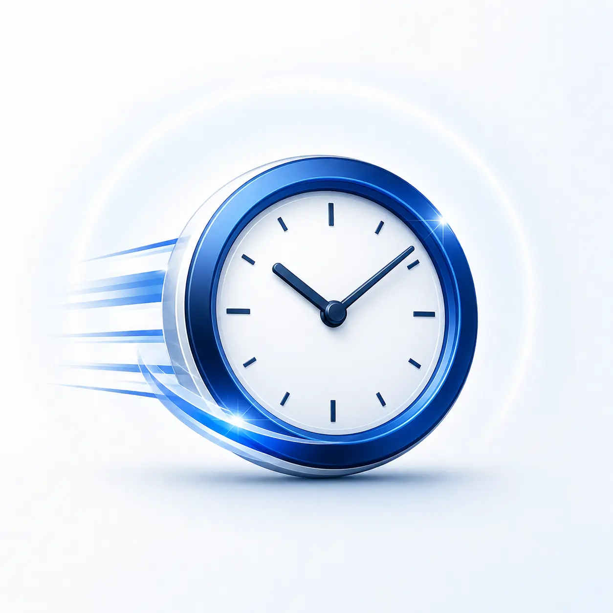 Clock time saved icon
