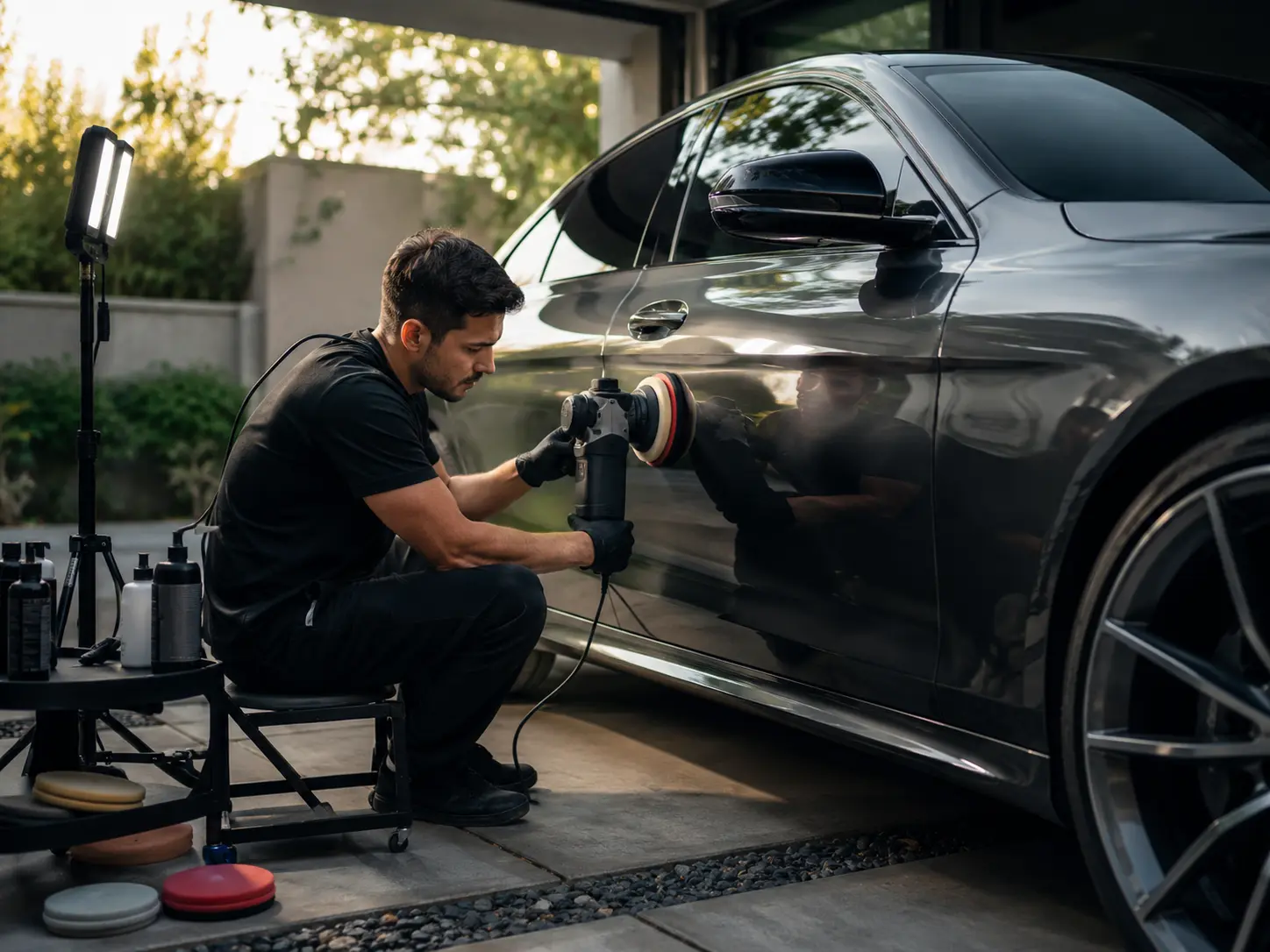 Paint correction service in Calgary by Jasura Detailing Collective