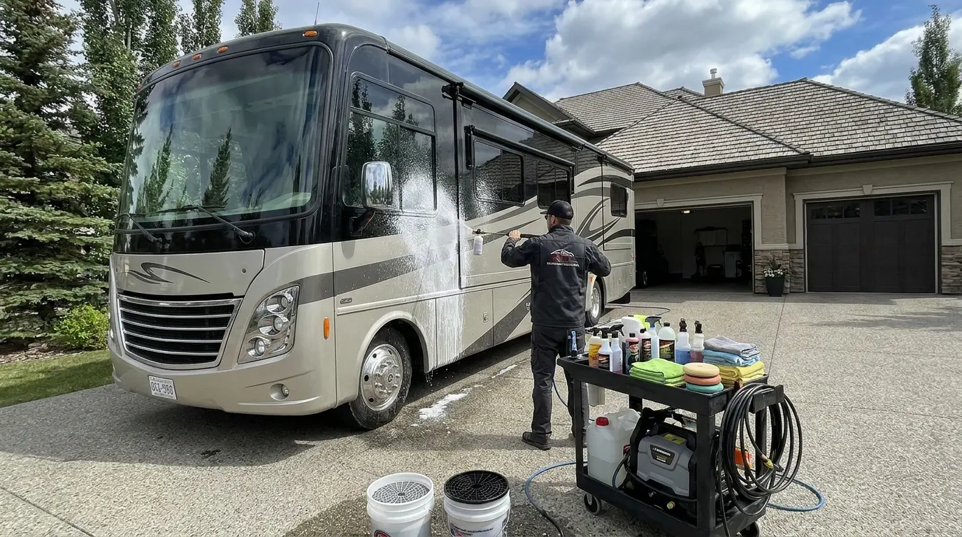 Specialty detailing Calgary — RVs, trucks, SUVs, boats, and fleet vehicles